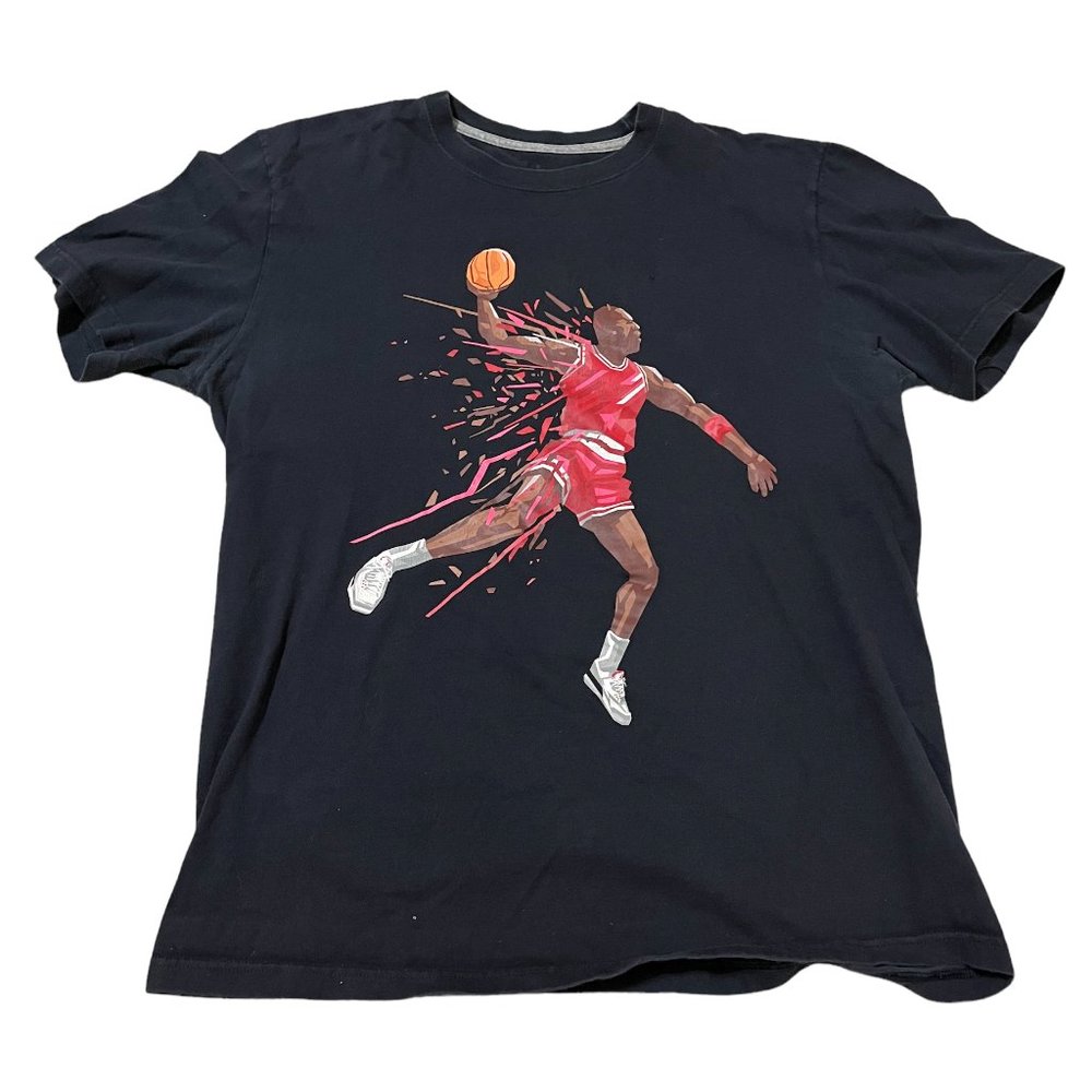 Jordan Brand Fire Red Three Michael Jordan T Shirt Size: Large